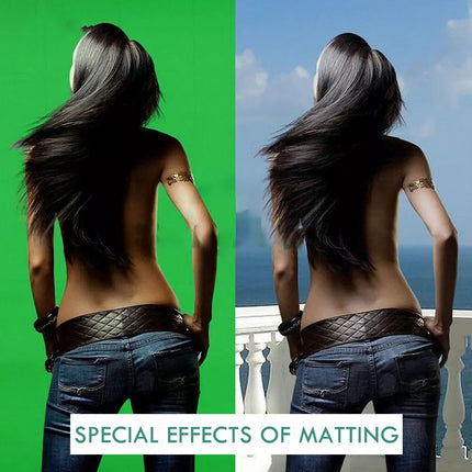 3X3.6M Collapsible Green Screen Photo Backdrop Muslin Background Studio Curtain