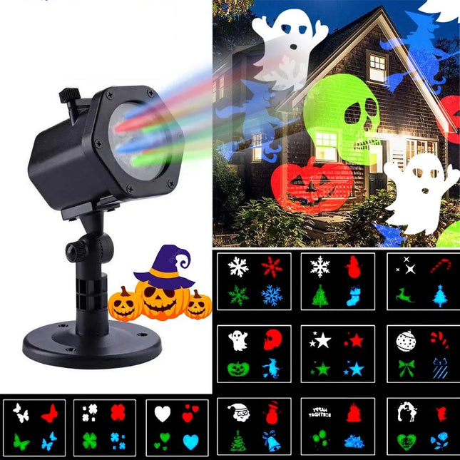 Halloween Laser Led Lamp Party Xmas Patterns Outdoor Christmas Projector Lights