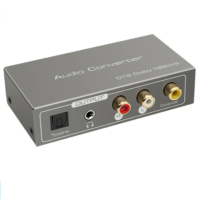 Digital Audio Converter HDMI ARC Optical Coaxial To Analog Jack AUX RCA Splitter