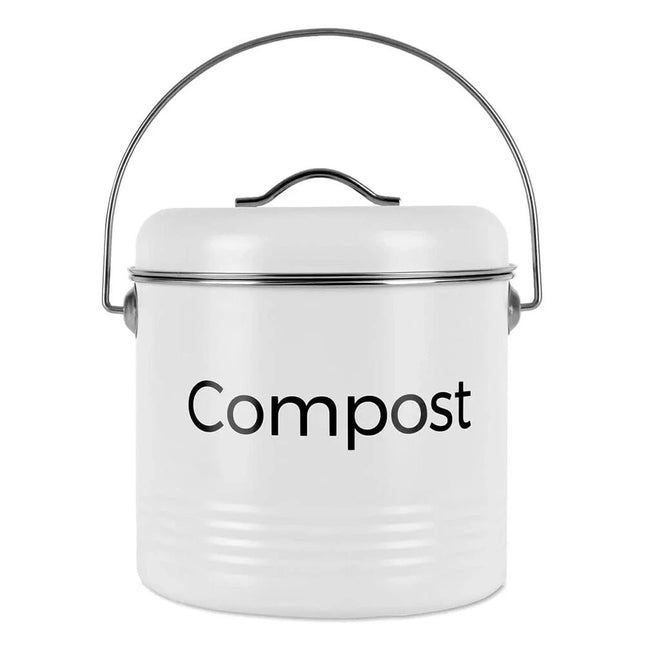 3.5L Kitchen Compost Bin Rubbish Waste Composter Basket Recycling Scrap Trash