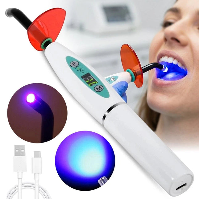 Rechargeable UV Dental Wireless Cordless LED Curing Light Lamp Machine 2200mAh