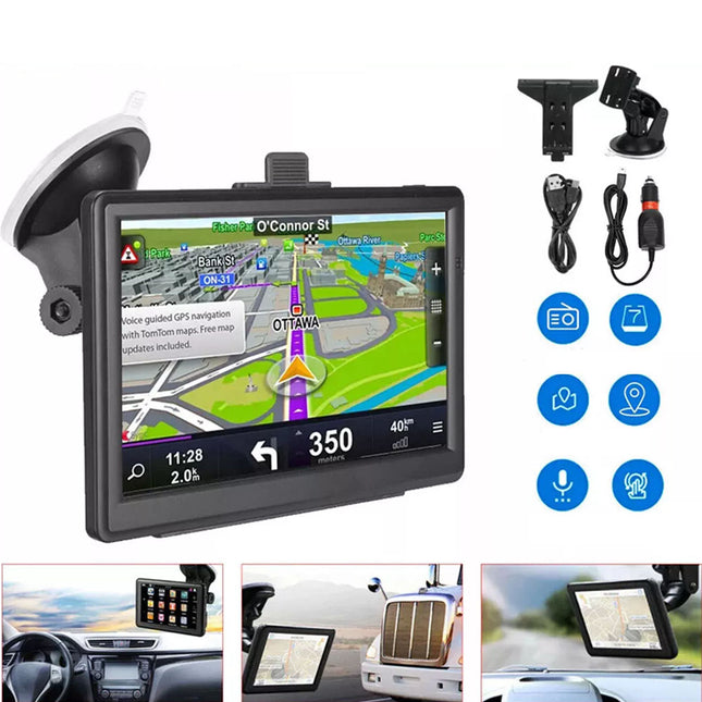 7'' Inch Portable Truck Car Navigation Lifetime Free AU Map Updates Sat Nav
