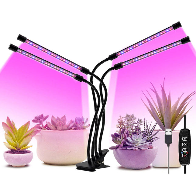 4 Head LED Grow Light with Stand for Indoor Plants Full Spectrum Plant Grow Lamp