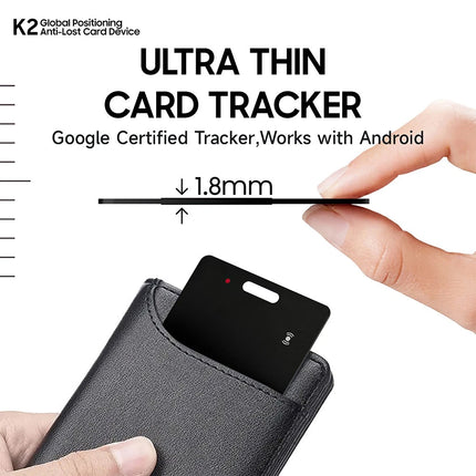 Tracking Card-2025 Upgrade Slimmest Smartcard Wallet Tracker Card Works with iOS