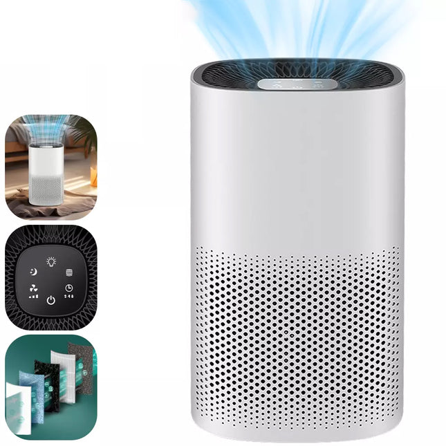 Home Air Purifiers For Large Room Medical Grade HEPA Air Purifier Smoke Odor Pet
