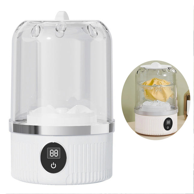 Underwear Washer with Laundry Cup Rechargeable Cordless Small Washing Machine