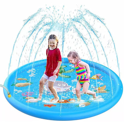 170CM Kids Sprinkler Water Mat Splash Play Pad Inflatable Spray Pool Toy
