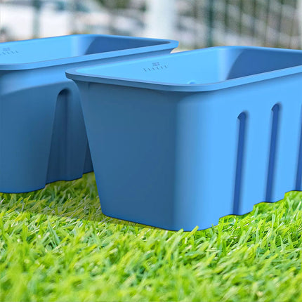 8lb Ice Bath Ice Block Mold Extra Large Silicone Ice Box Large Ice Grid Mould (Blue)