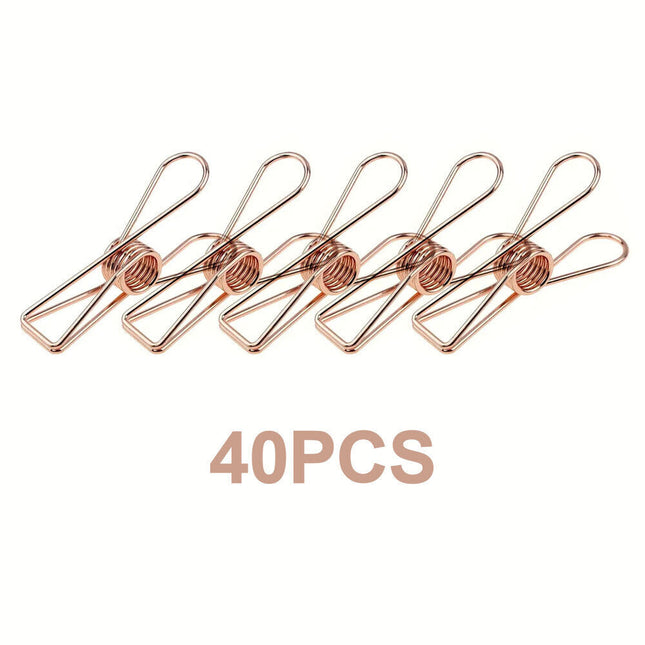 40Pcs String Fairy Light Clothes Pegs Blanket Fixed Camping Outdoor Clips