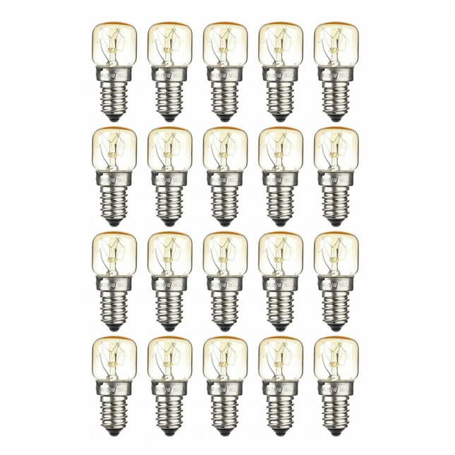 20Pcs Himalayan Salt Lamp Globe Bulb Light Bulbs Heat Resisting 7W E14