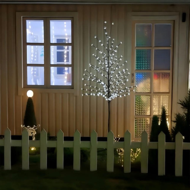 1.5M 200LED Cool White Solar Cherry Blossom Christmas Tree