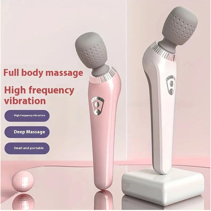 Portable Electric Massage Stick - USB Charging, Full Body Vibration Massager White