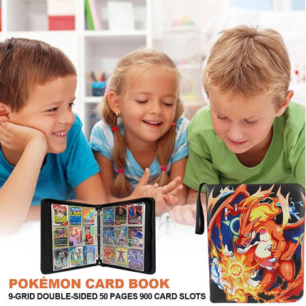 900 Pockets For Pokemon Card Folder Trading Cards Album Portfolio Pockets Binder
