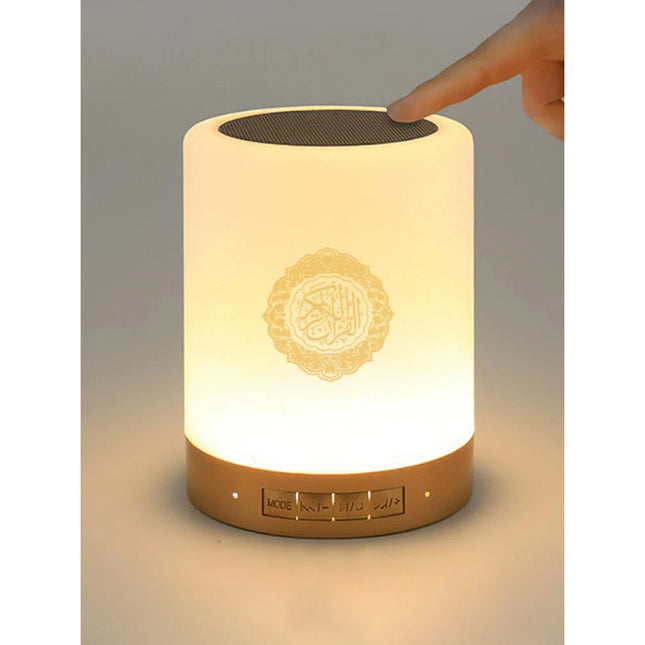 Smart Portable Quran Speaker With Table / Hanging Touch Lamp 7-Color LED Light