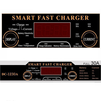 30A 12V Battery Charger Smart Charge for Car Motorcycle Caravan ATV Boat Truck