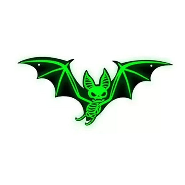 Hanging Bats Halloween Outdoor 10pcs Black Flying Bats Decor Glowing