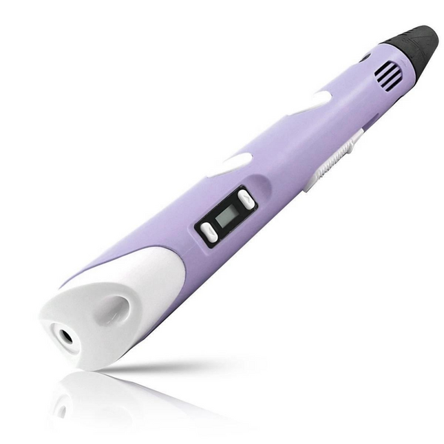 3D Printing Pen with LCD Screen USB Powered Filament Included Purple