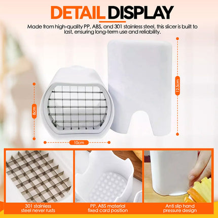 French Fries Slicer Chip Potato Cutter Vegetable Chopper Kitchen Tool Thin