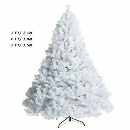 White Christmas Tree 5/6/7FT Green Xmas Trees Decorations 1.5M 1.8M 2.1M