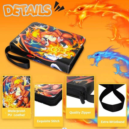 900 Pockets For Pokemon Card Folder Trading Cards Album Portfolio Pockets Binder