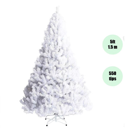 White Christmas Tree 5/6/7FT Green Xmas Trees Decorations 1.5M 1.8M 2.1M