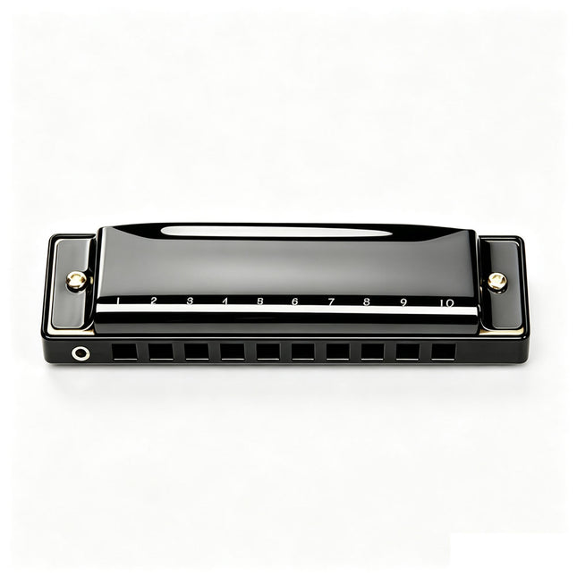 10-Hole Blues Harmonica in Key of C - Beginner Diatonic Mouth Organ for Adults
