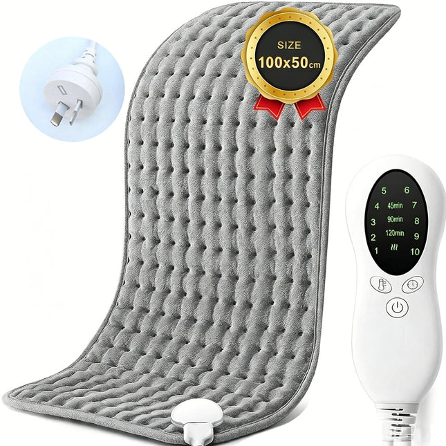 100x50cm Electric Heating Pad Therapy Warmer Mat Neck Shoulder Back Pain Relief