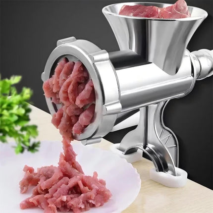 Manual Meat Grinder Table Hand Sausage Filler Stuffer Stainless Steel Kitchen