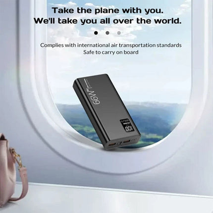 66W 30000mAh PD Fast Charging Power Bank Portable Charger Battery Powerbank Gift