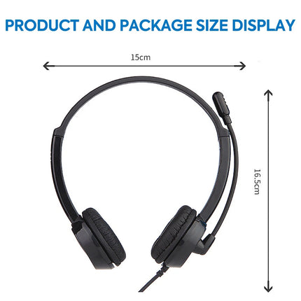 Mpow Wired 3.5mm USB Headset Noise Cancelling Stereo Business Headphones w/ Mic