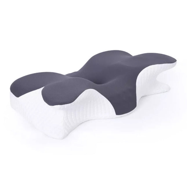 Ergonomic Butterfly Memory Neck Pillow Comfortable Sleeping Orthopedic Pillow Grey