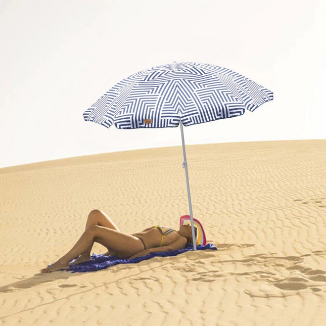 Outdoor Beach Umbrella 1.8m Sun Shade Awning w/Carry Bag Tilt Pool Home Garden