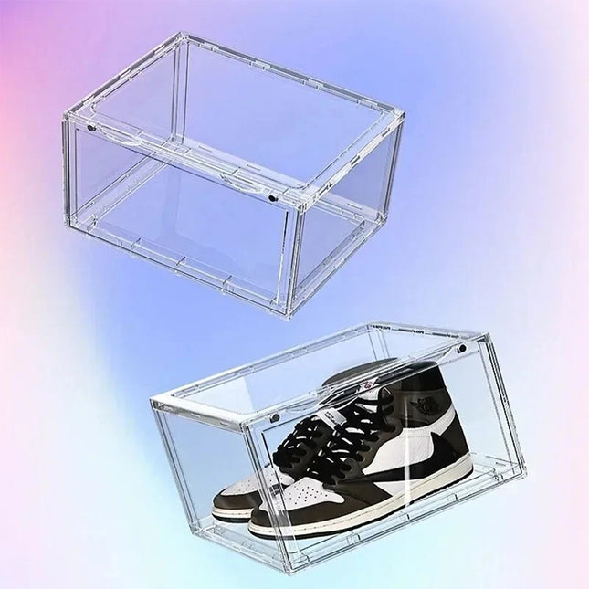Premium Sneaker Acrylic Shoe Box Organiser Dustproof Storage Display Transparent