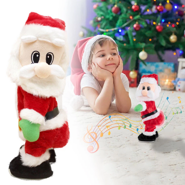 Dancing Santa Claus Doll Electric Musical Toy Twerking Singing Christmas Gift