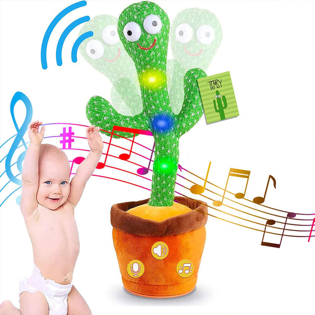Talking Toy Dancing Cactus Doll Speak Talk Sound Record Repeat Kawaii Cactus Toy