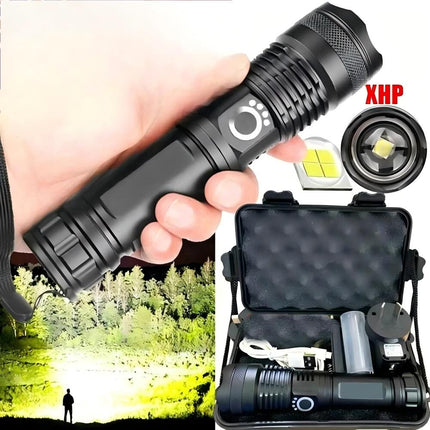 Most Powerful 99000000LM LED Military Torch USB Rechargeable Tactical Flashlight