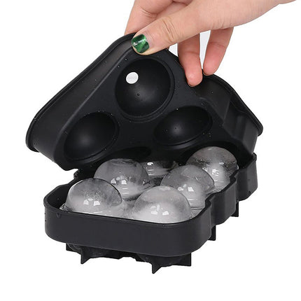 2Pcs Ice Cube Making Mold Silicone Large Tray Ball Maker Mold Whiskey Ice Mould
