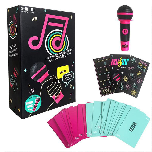 Exciting Grab the Mic Family Karaoke Board Game Lyric Cards Birthday Party