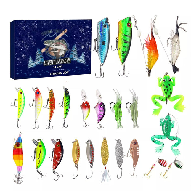 Fishing Advent Calendar 24Day Christmas Countdown Fishing Tackle Advent Calendar B