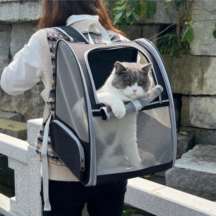 Premium Cat Backpack Breathable Foldable Pet Carrier for Travel Comfort