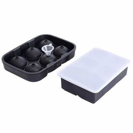 2Pcs Ice Cube Making Mold Silicone Large Tray Ball Maker Mold Whiskey Ice Mould