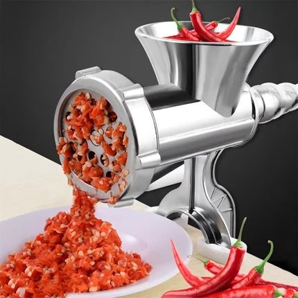 Manual Meat Grinder Table Hand Sausage Filler Stuffer Stainless Steel Kitchen