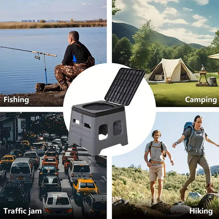 Outdoor Travel Toilet Portable Folding Stool Seat for Camping Hiking and Outdoor