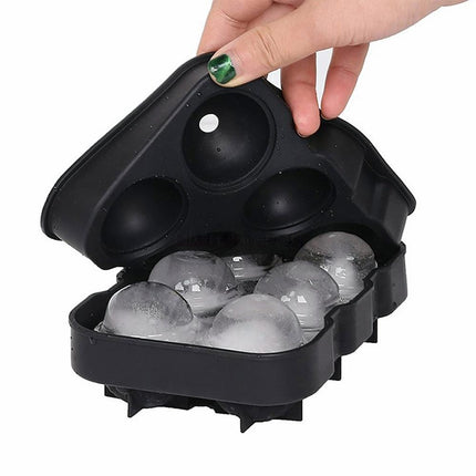 2Pcs Ice Cube Making Mold Silicone Large Tray Ball Maker Mold Whiskey Ice Mould