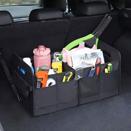 Car Organiser Boot Storage Box Foldable Trunk Organizer for Vehicle Storage