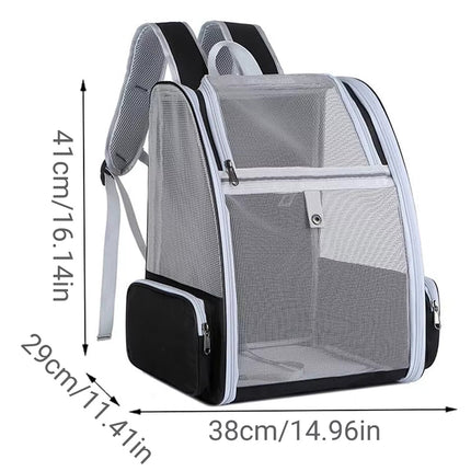 Premium Cat Backpack Breathable Foldable Pet Carrier for Travel Comfort