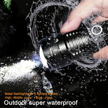 Most Powerful 99000000LM LED Military Torch USB Rechargeable Tactical Flashlight