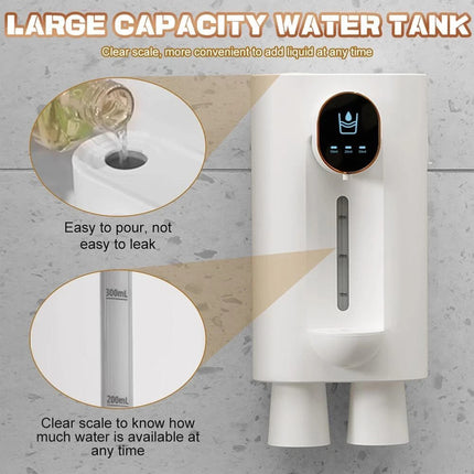 Touchless Automatic Mouthwash Dispenser 540ml with 2 Cups Rechargeable Wall