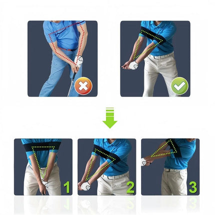 Golf Power Band Swing Muscle Memory Training Belt Score Distance Technique