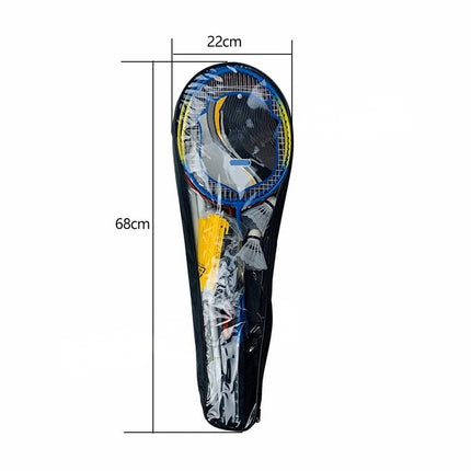 Professional Badminton Racquet Set 4 Player Racket Shuttlecock Net Bag